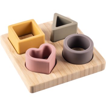 Zopa Silicone Bamboo Puzzle jucărie interactivă cu piese care se pot insera - imagine 2